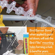 Bird Barrier Bird-Flite Bird Spikes for Outside, Xtra Wide 8 in, 100 Ft
