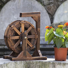 Water Wheel Fountain Garden Water Fountain,Garden Decoration Water Feature,Outdoor Wheels Fountain,Vintage Rustic Ornamental Pond,Decorative Outdoor Indoor Balcony for Garden,Patio Backyard, Porch (S