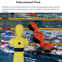 MZZKFC Pool Rescue Training Dummy for Water Safety Courses, 39.4 in Realistic PE Emergency Drill Model, Lifesaving Training Dummy for Drowning Simulation Experiment(Orange)