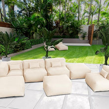 OPEAK 7PC Alassio Outdoor Patio Furniture Set Light Beige
