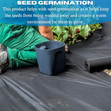 VBS - Weed Control 6 Mil Black Plastic Sheeting - Heavy Duty Weed Barrier Landscape Fabric for Outdoor Gardens, Non Woven Weed Blocker Fabric, Weed Control, Black Plastic Sheeting (40' x 150')