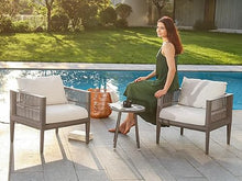Werph Outdoor Bistro Table and Chairs Set of 2 for Backyard & Deck, Beige
