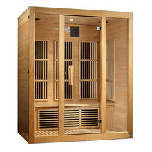 Maxxus Sauna Bellevue Edition 3 Person Low EMF FAR Infrared Carbon Canadian Hemlock