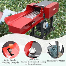 THUXEON 220V 6-Blade Grass Cutting & Silk Kneading Machine with Conveyor
