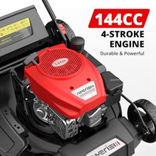 AMERISUN 21" Gas Lawn Mower,144cc Engine,2-in-1 Mulching & Side Discharge