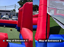 Vinfgoes Giant Outdoor Inflatable Soccer Field Blue+Red