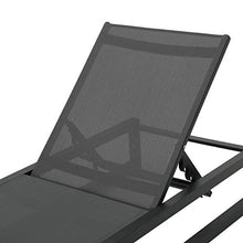 Christopher Knight Home Modesta Outdoor Chaise Lounge Set of 4 Black Gray
