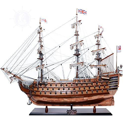 Old Modern Handicrafts HMS Victory Copper Bottom Model Red
