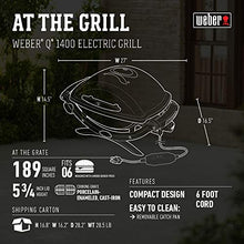 Weber® Q 1400 Portable Grill, Electric Grill, Gray