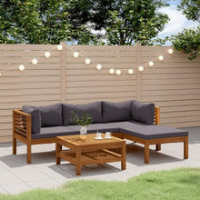 HGFDVCMR Modular Outdoor Lounge Table, Acacia Wood 1-Piece Patio Sectional