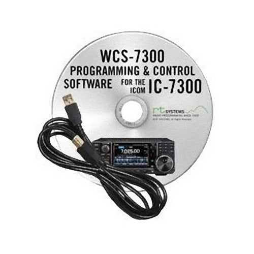 Icom IC-7300 HF/50MHz 100W Base Transceiver Bundle with Programming Software and Quick Reference Card