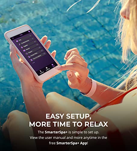 ControlOMatic Saltwater Chlorine Generator with Automatic Chlorine Detection and Mobile App for Spas Up to 2000 Gallons