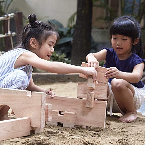 Guidecraft Notch Blocks 89-Piece Set Natural