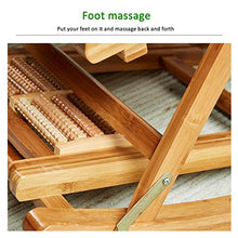 JOTDPFRYK Patio Lawn Garden Sun Loungers Solid Wood Rocking Chair, Foldable Chaise Lounges Portable Folding Chairs with Footrest with Cushion, 5-Speed Adjustment Office Outdoor