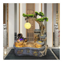 Outdoor Water Fountain Water Fountain- Indoor Outdoor Floor Standing Fountain Waterfall, Fountains Garden for Patio Backyard Porch Home Art Decor(Medium)
