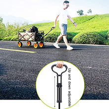 5sssallefaa Folding Trolley Cart Outdoor Four-Wheel Wagon Multicolor