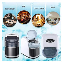 Ice Maker, Portable Electric Ice Maker Machine for Home Use for Outdoor Applications for Cold Drinks with Bottled Water Input,for Home/Kitchen/Camping/RV(Black)