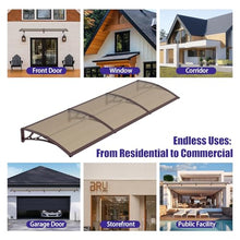 Awning for Door Entrance, 60x120 Inch Awnings for Patio, Durable Polycarbonate Window Awnings Exterior, UV Rain Snow Protection Canopy for House, Porch, Patio, Deck