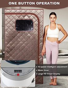 DKDZZXHUS Portable Home Spa Sauna Tent with 4L 1000W Steam Generator, Remote Control Timer