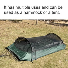 Polyester Hammock Outdoor Camping Built-in Hook Storage Bag with Net Tent Portable Multi-Purpose Hammock