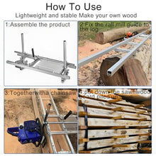 iumLeap Portable Chainsaw Mill Guide,Chainsaw Milling Machine with Scale and Locating Holes,Chainsaw Accessories,Log Cutting Attachment Tool,Aluminum Milling Rail,Achieve Mi
