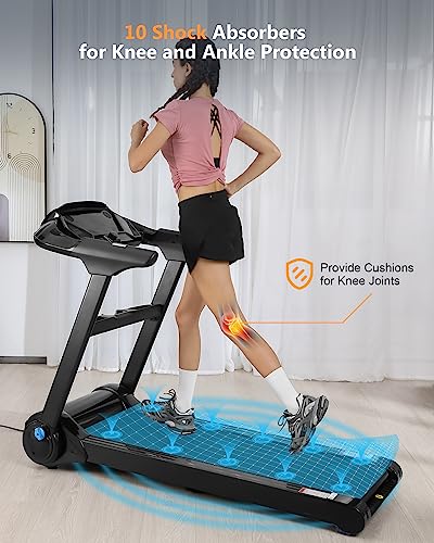 GARVEE Folding Treadmill 4.0 HP Black