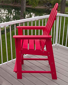 POLYWOOD® Long Island Counter Chair in Lime