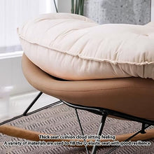 XAWSOP Modern Sofa Chair,Lounge Chair for Balcony Upholstered,Comfortable Indoor Bedroom Outdoor Camping Recliner,Ergonomic Chairs,