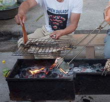 Convenient BBQ Tools Stainless Steel Scissors Type Grilled Food Clip Barbecue Accessories Portable Tongs Outdoor Gadget