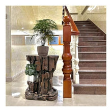 LUYOUBOZHU Vase Stand Imitate Rocks Living Room Balcony Garden Display Base Home Decorative Plant Stand