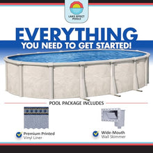 Lake Effect Pools 'Fallston' 15 ft x 24 ft Oval Above Ground Swimming Pool