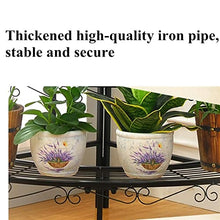 ZOCWJK Plant standPotted Plant Stand Iron 3 Tier Plant Stand Succulent Shelf Balcony Simple Indoor Garden Flower Pot Shelf Bookshelf Home Decor Plant Display,
