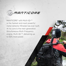 MINELAB Manticore Bundle, Includes Metal Detector, M9 Coil, and Backpack