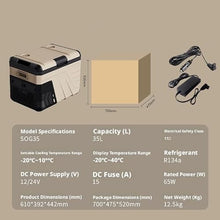 AWMGPDDBTO Mini Fridge Portable Compressor Car Fridge Freezer