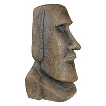 Design Toscano Easter Island Ahu Akivi Moai Monolith Garden Statue, Extra Large, 32 Inch, Cast Stone Resin, Grey Stone