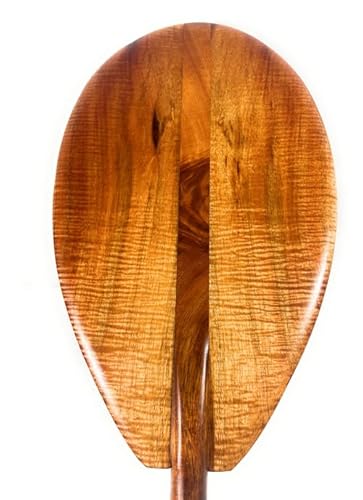 Tikimaster Curly Koa AAA Grade Outrigger Paddle 50 Inch T-Handle