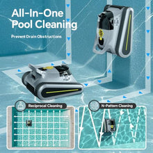 (2026 New) Pool Vacuum Robot - AI Smart Navigation, 360° Top-to-Bottom Cleaning, 3 Cleaning Modes, Over Replaceable Battery Design, for Inground & Above-Ground Pools up to 2,150 Sq. Ft (Graphite Gray)