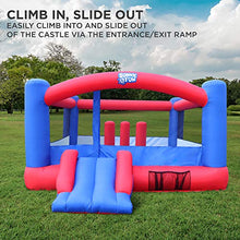 SUNNY & FUN Inflatable Bounce House 12x10.5 Feet with Air Blower Blue/Red