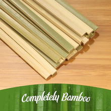 BambooMN Flat Sticks Bamboo Kebab Food Drink Skewers - 5.9" - 10,000pcs