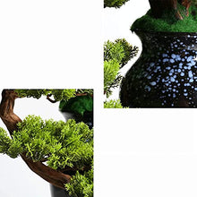 LSHAOBO 19-Inch Artificial Plant Bonsai Pine Tree, Silicone Simulation Green Plant Bonsai, Used for Decoration of Fake Plants Such As The Corridor Front Desk