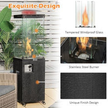 Tangkula 41,000 BTU Propane Patio Heater with Waterproof Cover (Black)