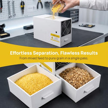Opazua Bird Food Shell Blower, Efficient Bird Feed Blown Shell Splitter, with 2 Drawers, Adjustable Speed Fan, Suitable for Millet, Grains, Melon Seeds, Rice, Beans