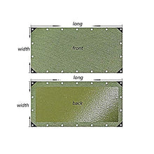 OKUOKA Tarpaulin Waterproof Heavy Duty Sunscreen Canopy Tent Galvanized Buttonhole Plant Shed Truck Cover Outdoor Garden, 13 Sizes, Support Customization (Color : Green, Size : 3X5m)