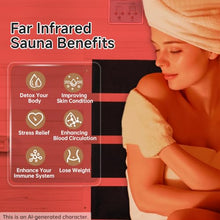 Real Relax Infrared Home Sauna, 1 Person Far Infrared Saunas for Home, Canadian Hemlock Wooden Indoor Sauna Room with LCD Control Panel, Bluetooth Speakers