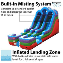 TentandTable Double Lane Inflatable Water Slide for Kids and Adults Rainbow