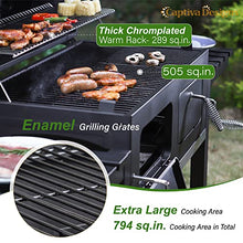 Captiva Designs Charcoal Grills Extra Large Barbecue Grill Heavy Duty