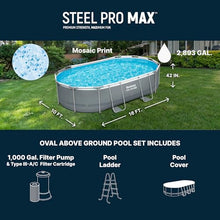 Bestway Steel Pro MAX 16' x 10' x 42" Above Ground Pool Set with Pump
