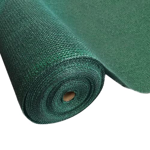 Farm Plastic Supply Green Shade Cloth 70% 12' x 300' Mesh Fabric for Garden Shade and Privacy Screen