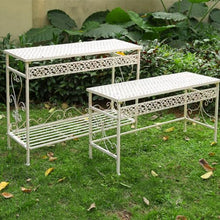 JOTDPFRYK French Flower Pot Stand Palace Style Flower Rack Metal Planter Shelves Large Multiple Flower Pot Holder Rack Vintage Plant Shelf Durable Plant Display Rack for Corner Balcony Garden