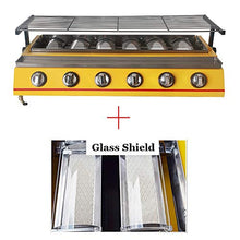 BBQ Grill Gas Barbecue 6 Burner Smokeless Roasting Tray Steel Grill Outdoor Picnic Barbecue Grill Kitchen Tools(white-Dinosaur Doodle4)